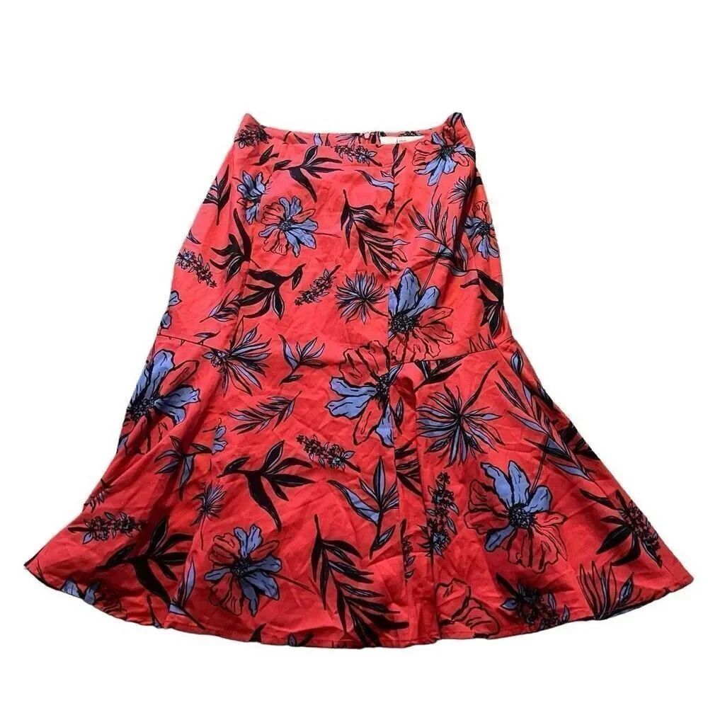 Love, bonito red floral midi dress size 4